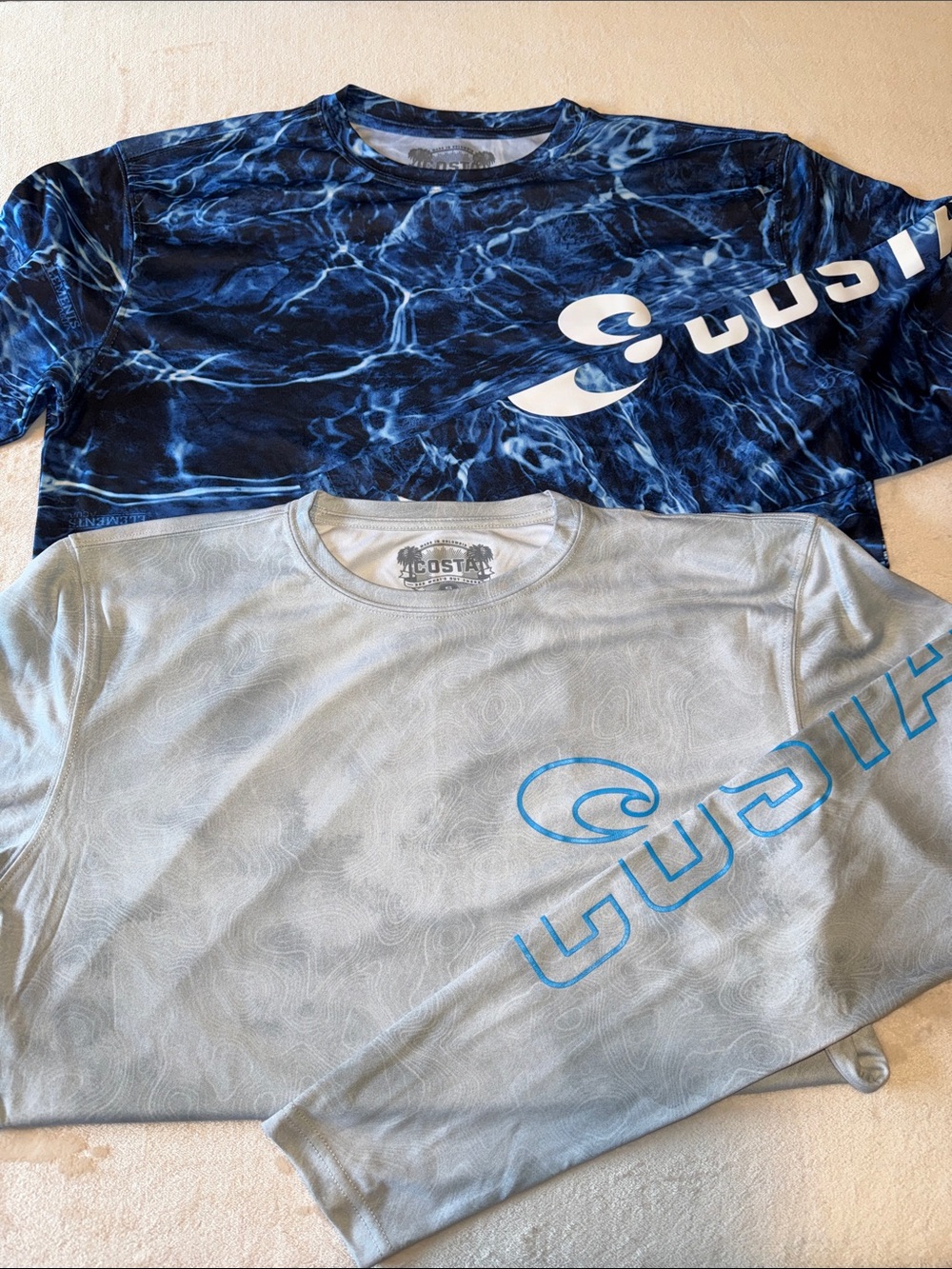EUC 2 Costa Performance LS Shirts. Size Small.